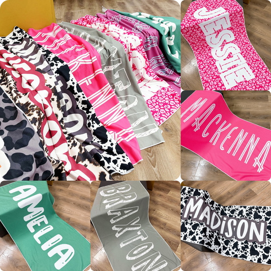 Custom NAME/ Design Beach Towels